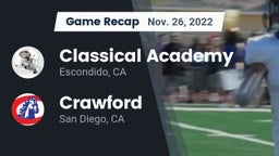 Recap: Classical Academy  vs. Crawford  2022
