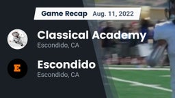 Recap: Classical Academy  vs. Escondido  2022