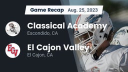 Recap: Classical Academy  vs. El Cajon Valley  2023
