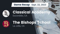 Recap: Classical Academy  vs. The Bishops School 2023