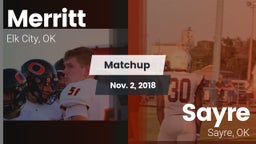 Matchup: Merritt  vs. Sayre  2018