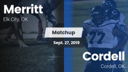 Matchup: Merritt  vs. Cordell  2019