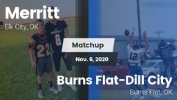 Matchup: Merritt  vs. Burns Flat-Dill City  2020