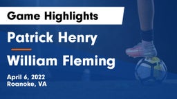 Patrick Henry  vs William Fleming  Game Highlights - April 6, 2022