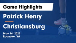 Patrick Henry  vs Christiansburg  Game Highlights - May 16, 2022