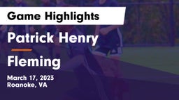 Patrick Henry  vs Fleming  Game Highlights - March 17, 2023