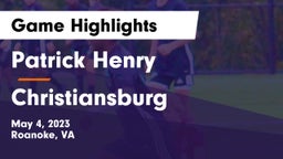 Patrick Henry  vs Christiansburg  Game Highlights - May 4, 2023