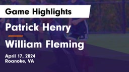 Patrick Henry  vs William Fleming  Game Highlights - April 17, 2024