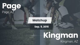 Matchup: Page vs. Kingman  2016