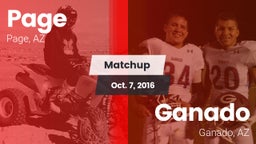 Matchup: Page vs. Ganado  2016