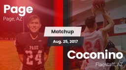 Matchup: Page vs. Coconino  2017