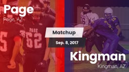 Matchup: Page vs. Kingman  2017