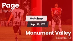 Matchup: Page vs. Monument Valley  2017