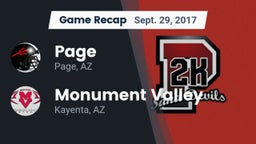 Recap: Page  vs. Monument Valley  2017