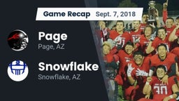 Recap: Page  vs. Snowflake  2018