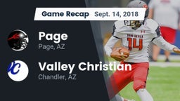 Recap: Page  vs. Valley Christian  2018