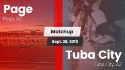 Matchup: Page vs. Tuba City  2018