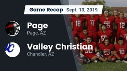 Recap: Page  vs. Valley Christian  2019