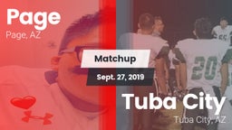 Matchup: Page vs. Tuba City  2019