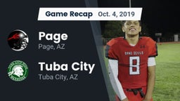 Recap: Page  vs. Tuba City  2019