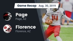 Recap: Page  vs. Florence  2019