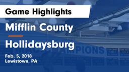 Mifflin County  vs Hollidaysburg  Game Highlights - Feb. 5, 2018