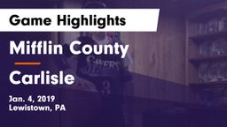 Mifflin County  vs Carlisle  Game Highlights - Jan. 4, 2019