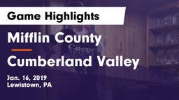 Mifflin County  vs Cumberland Valley  Game Highlights - Jan. 16, 2019