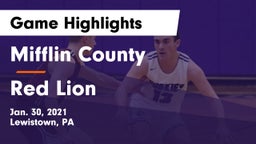 Mifflin County  vs Red Lion  Game Highlights - Jan. 30, 2021