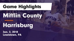 Mifflin County  vs Harrisburg  Game Highlights - Jan. 2, 2018