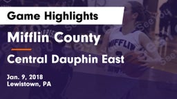 Mifflin County  vs Central Dauphin East  Game Highlights - Jan. 9, 2018