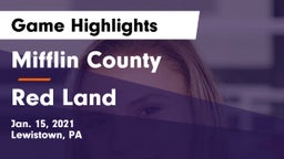Mifflin County  vs Red Land  Game Highlights - Jan. 15, 2021