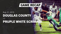 Recap: Douglas County  vs. Pruple White Scrimage 2015