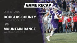 Recap: Douglas County  vs. Mountain Range  2016