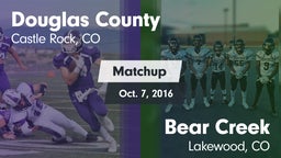 Matchup: Douglas County High vs. Bear Creek  2016