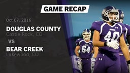 Recap: Douglas County  vs. Bear Creek  2016