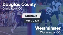 Matchup: Douglas County High vs. Westminster  2016