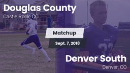 Matchup: Douglas County High vs. Denver South  2018