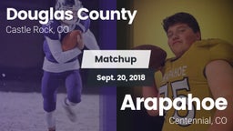 Matchup: Douglas County High vs. Arapahoe  2018