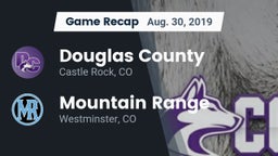 Recap: Douglas County  vs. Mountain Range  2019
