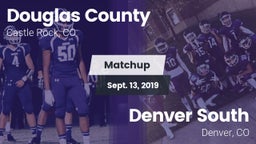 Matchup: Douglas County High vs. Denver South  2019