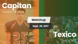 Matchup: Capitan  vs. Texico  2017