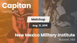 Matchup: Capitan  vs. New Mexico Military Institute  2018