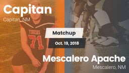 Matchup: Capitan  vs. Mescalero Apache  2018