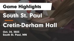 South St. Paul  vs Cretin-Derham Hall  Game Highlights - Oct. 24, 2023