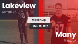 Matchup: Lakeview  vs. Many  2017