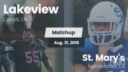 Matchup: Lakeview  vs. St. Mary's  2018