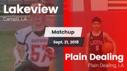 Matchup: Lakeview  vs. Plain Dealing  2018