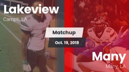 Matchup: Lakeview  vs. Many  2018