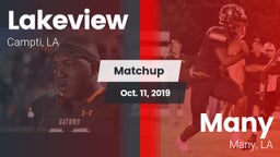 Matchup: Lakeview  vs. Many  2019
